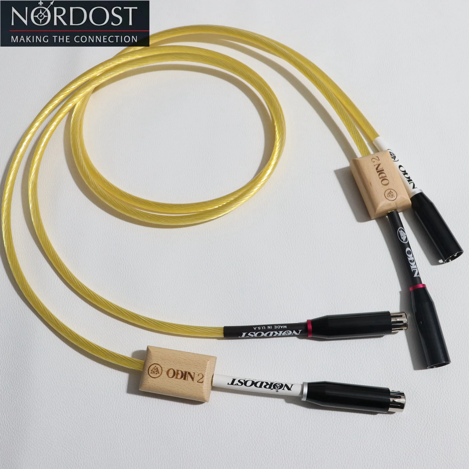 1 Pair Original GOLD Nordost ODIN 2 Flagship Audio Cable HIFI XLR Male To Female Plug Audiophile balanced Line For Amplifier CD