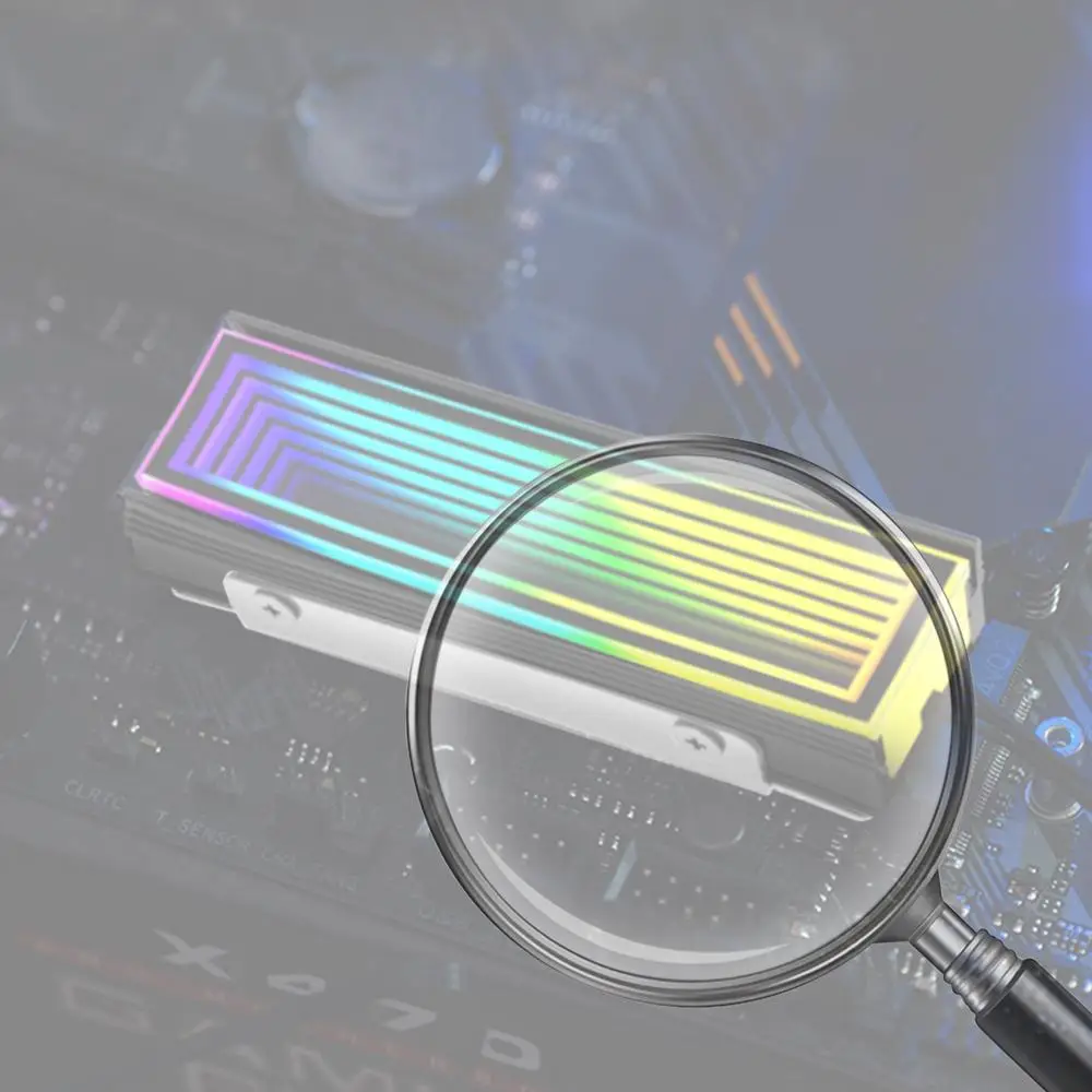 

5-1 шт. радиатор для SSD M.2 2280, алюминиевый, RGB, M2, 5В, 3-контактный ARGB, AURA Sync, M.2 NVMe, охлаждающий радиатор для SSD