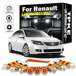 TPKE 21Pcs LED Bulbs Interior Map Reading Dome Light Kit For Renault Latitude 2011 2012 2013 2014 2015 2016 2017 Car Accessories