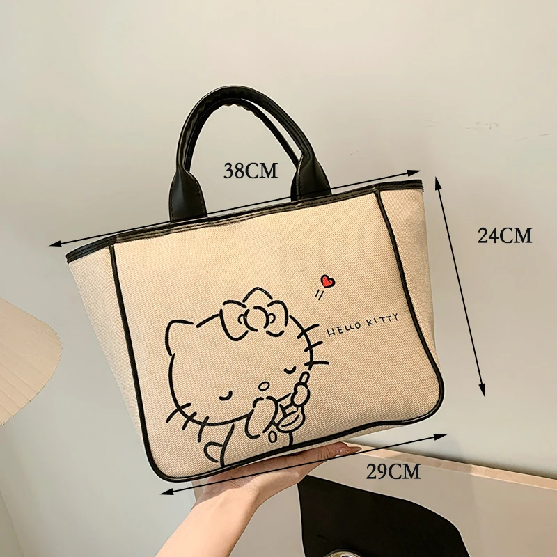 Hello Kitty-Sac à cosmétiques authentique pour femme, sacs à main et sacs à main, sacs de lavage des mains Sanurgente, étui fourre-tout, MUNIBox