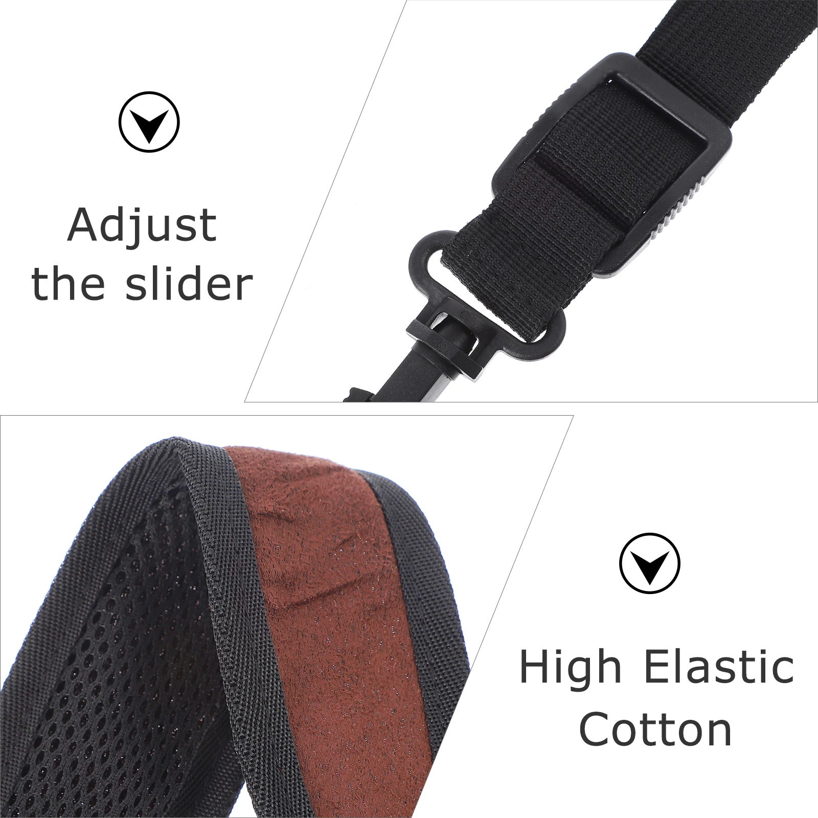 

1pc Universal Adjustable Saxophone Shoulder Strap Anti-Slip Hook Cotton Padded Belt For Saxophone Accessories Replacement