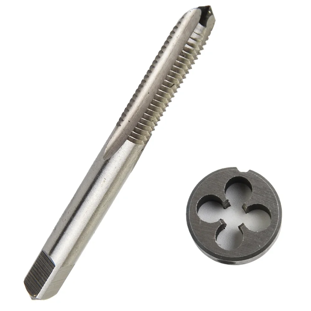 HSS 1/4 24 UNS Tap & 1/4 24 UNS Die Right Hand Materials Tap Length 73mm Outer Diameter 20mm Steel Construction