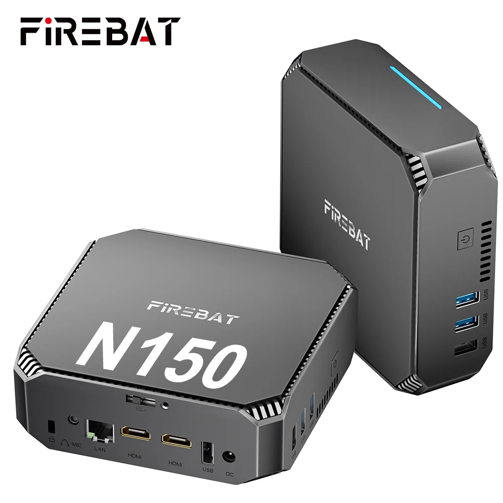 FIREBAT AK2 Mini PC Gamer Intel N150 CPU Windows 11 Mini PC Gaming DDR4 16GB RAM 512GB SSD WIFI5 BT4.2 Computer desktop minipc