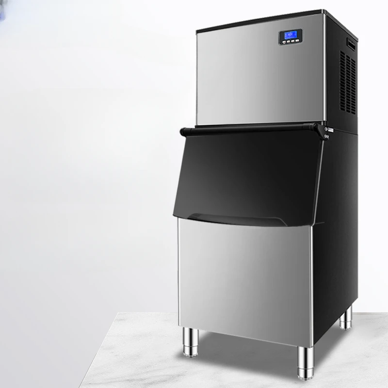 Ice maker Large automatic milk tea shop ice granulator Bar KTV square ice cube making machine