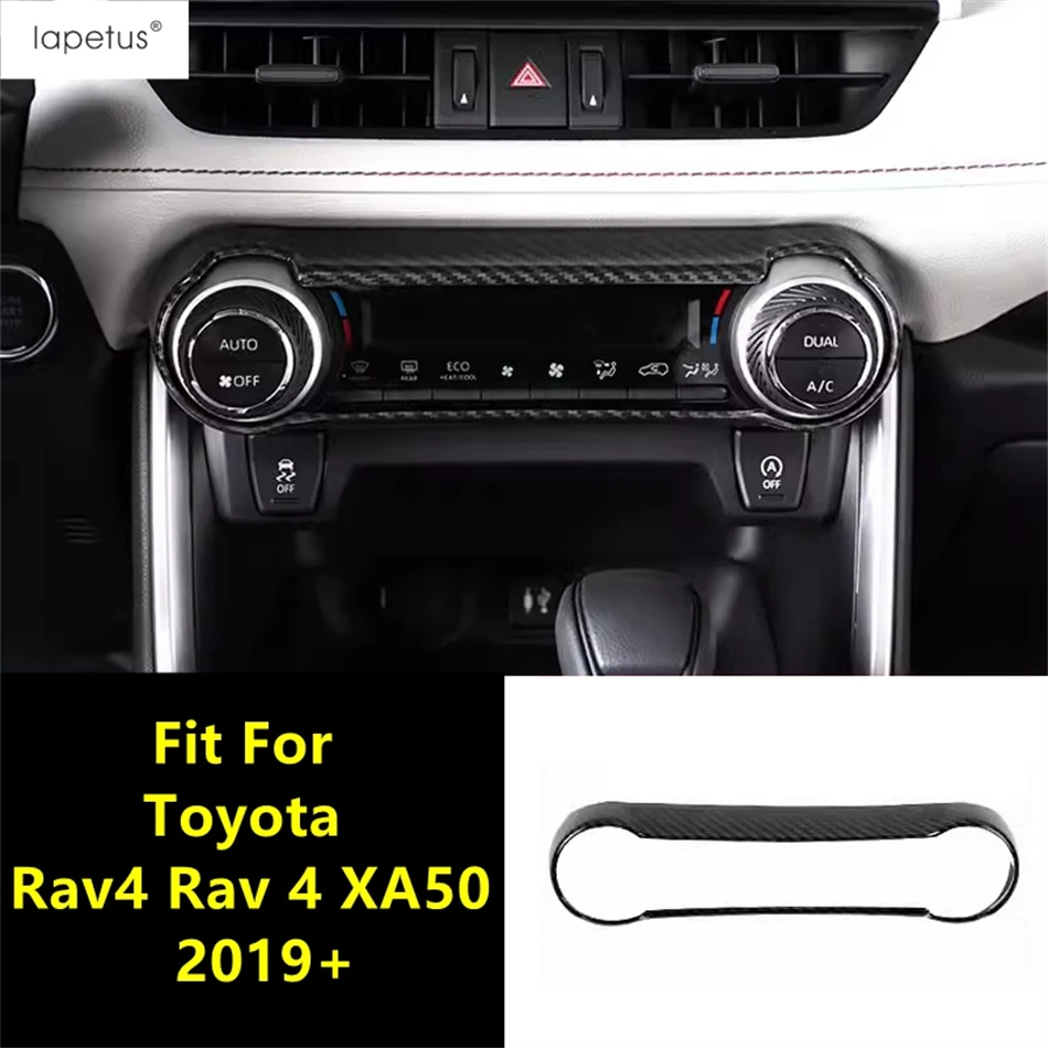 

Central Middle Air AC Conditioning Control Panel Cover Trim ABS Carbon Fiber Accessories For TOYOTA RAV4 RAV 4 XA50 2019 - 2024