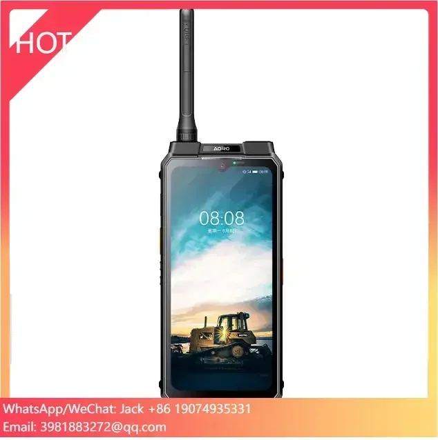 Aoro M8 Walkie Talkie de largo alcance resistente al agua 6,583 pulgadas teléfono móvil FHD + 1080*2408 Walkie Talkie a prueba de explosiones