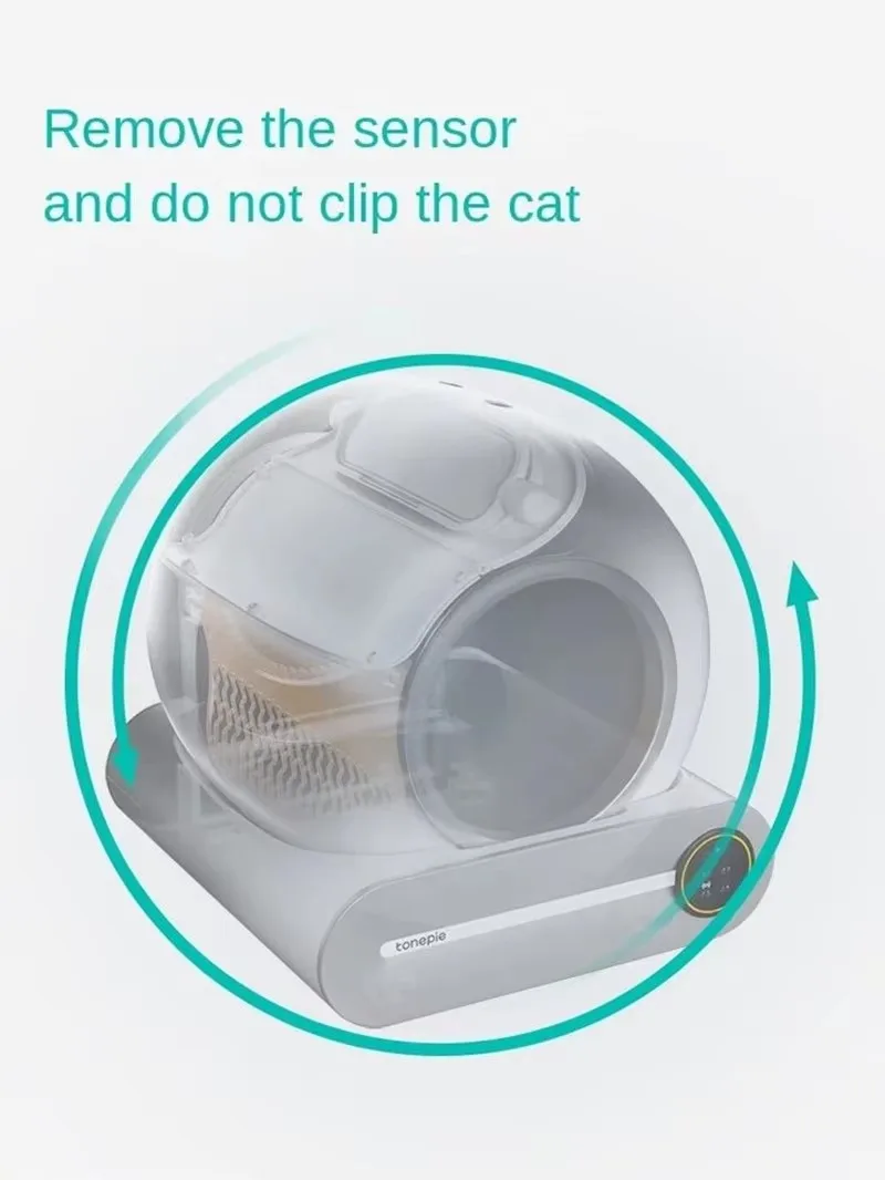 【English Version】Tonepie 67L Automatic Smart Cat Litter Box Self Cleaning Fully Enclosed Cat Litter Box Pet Toilet Litter Tray