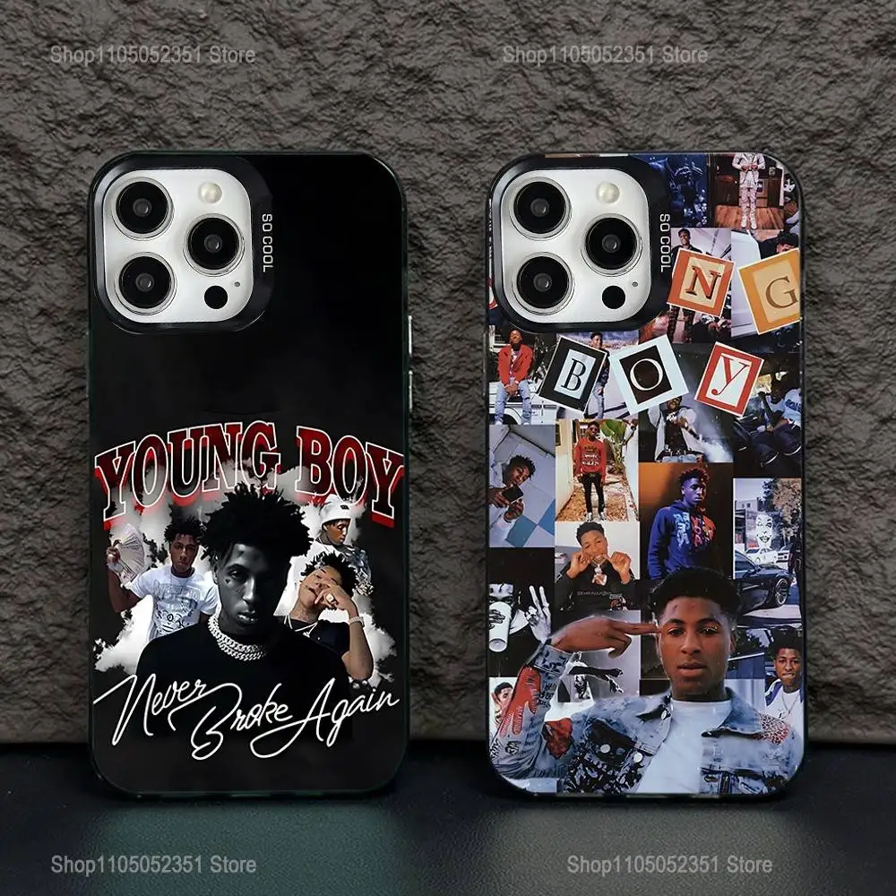 

Rapper YoungBoy Phone Case For iPhone 16,15,14,13,12,11,Pro,XS,Max,Plus,Mini,SE Black Candy Matte Shockproof Cover