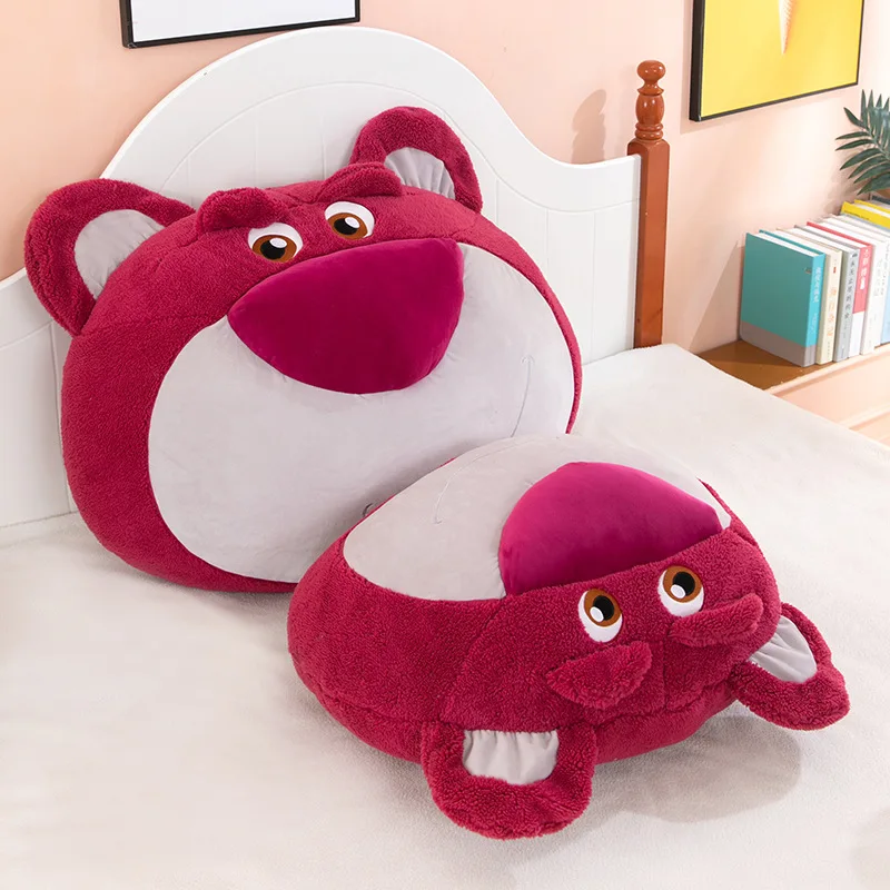 Bonitos muñecos de peluche Lotso, cojín cómodo y suave para sofá, juguetes de peluche, almohada de abrazo para dormir de Anime de dibujos animados, regalos de cumpleaños para niños