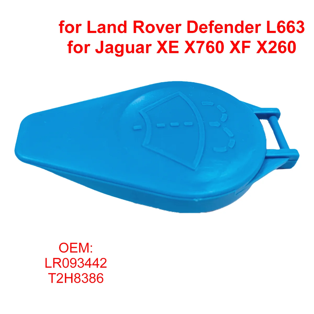 LR093442 Car Windshield Wiper Washer Fluid Reservoir Tank Bottle Cap for Land Rover Defender L663 for Jaguar XE X760 XF X260
