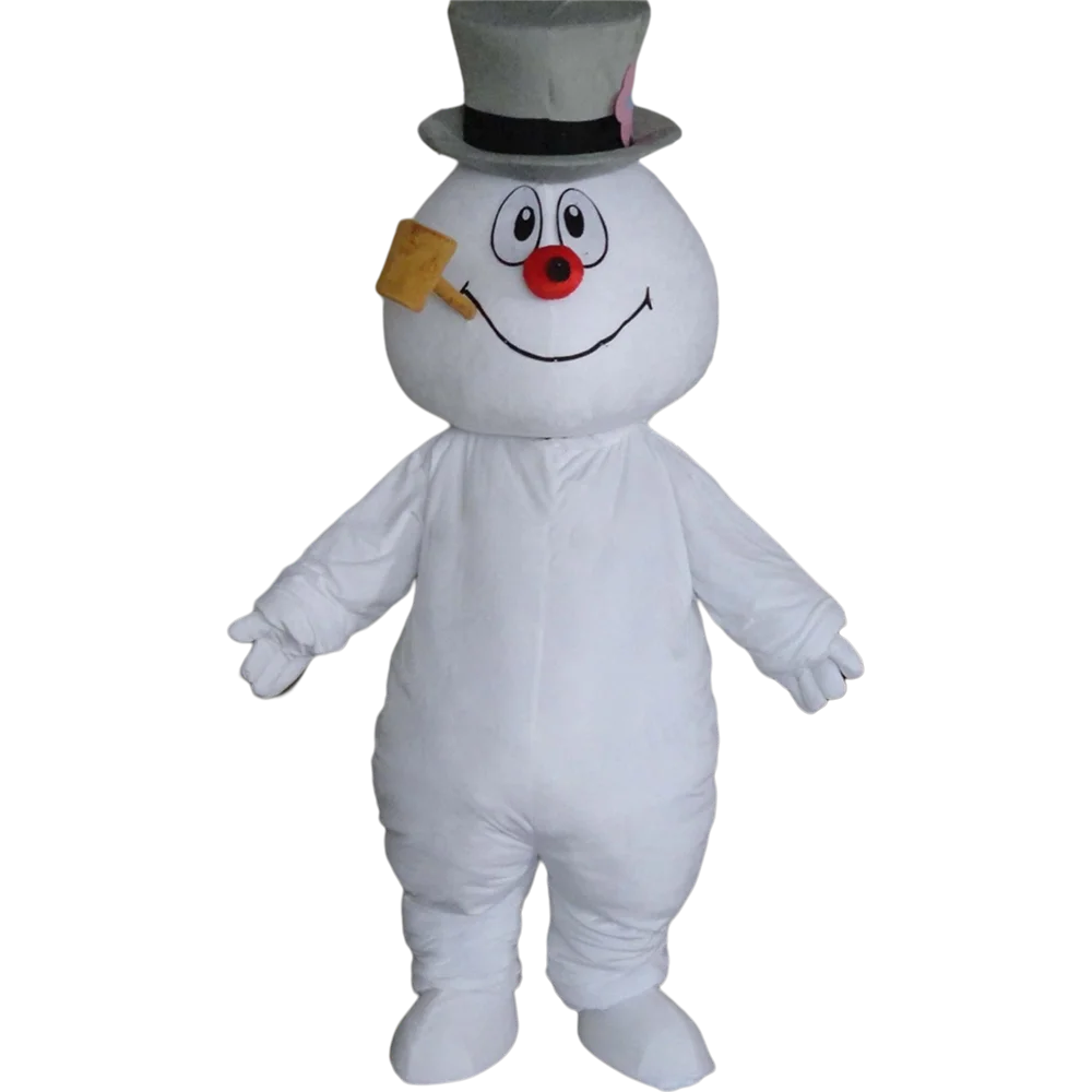 Atacado novo inverno natal boneco de neve mascote traje adulto anime cosplay personagem dos desenhos animados tema natal mascote fantasia vestido 1878