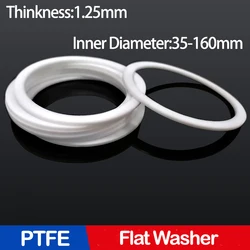 PTFE Flat Washer Flange Pressure Gauge Water Pipe Joint Gasket  Inner Diameter 35-160mm Gasket Spacer Sealing For Pressure Gage