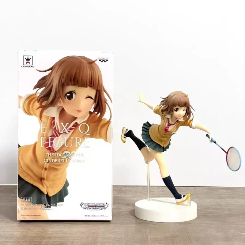 Em estoque original bandai banpresto o idolmster kitami yuzu anime figuras de ação modelo brinquedos ornamento de mesa coletar presentes