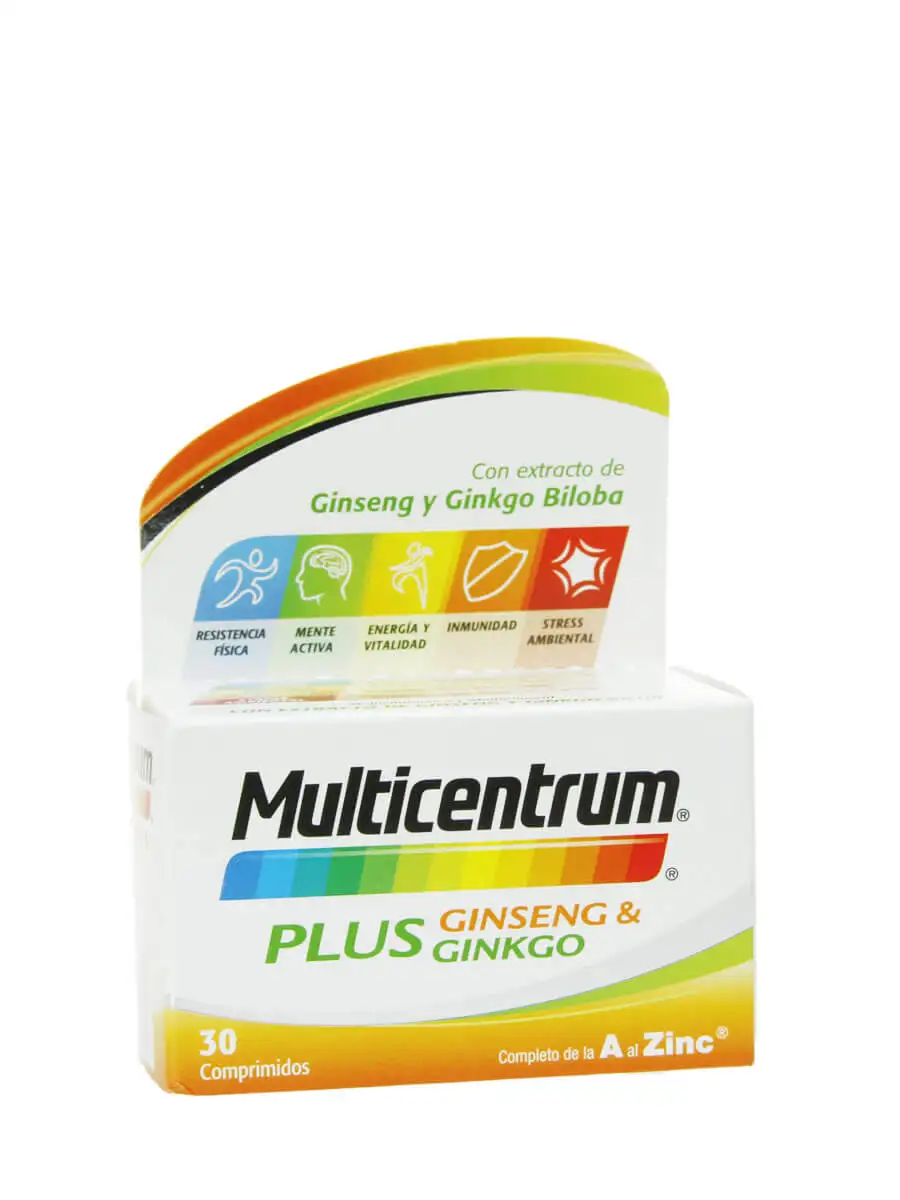 Multicentrum plus ginseng and ginkgo 30 tablets-multivitamin with ginseng and ginkgo helps keep your physical performance and mind active