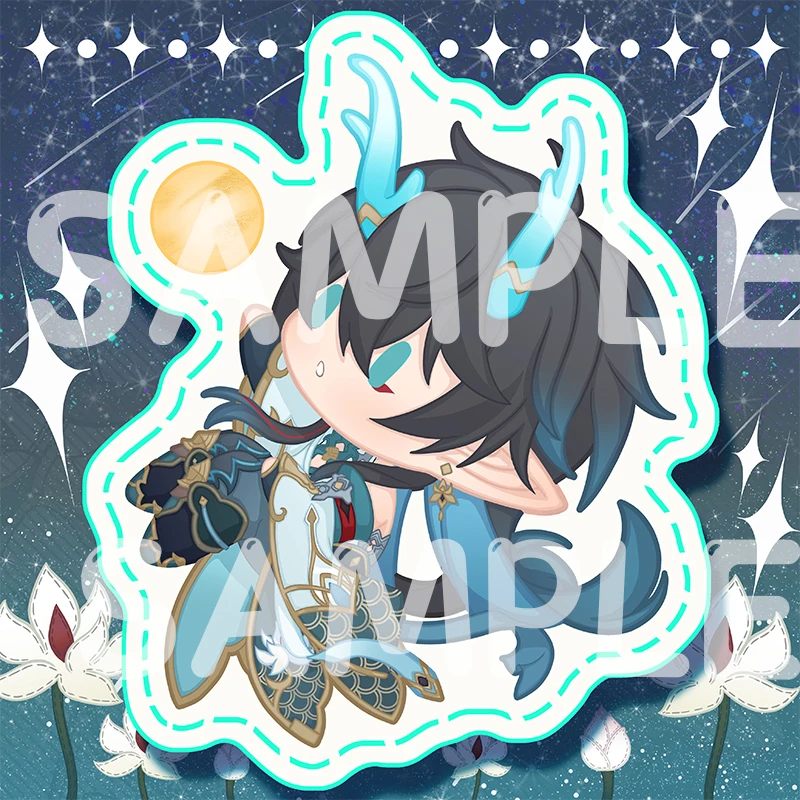 Anime Honkai: Star Rail Jingliu Danheng Jingyuan Luocha Cute Acrylic Keychain Cosplay Keyring Itabag Pendant Decoration