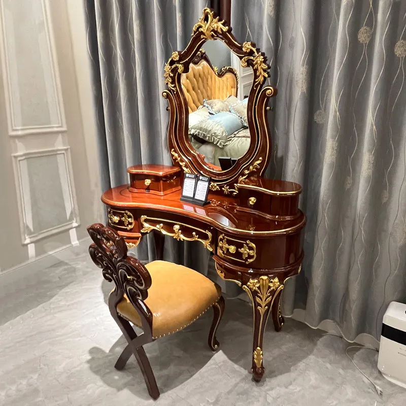 Durable Black Makeup Vanity Desk Storage Space Mirror Europa Makeup Vanity Desk Cheap Corner Kaptafel Furniture For Bedrooms