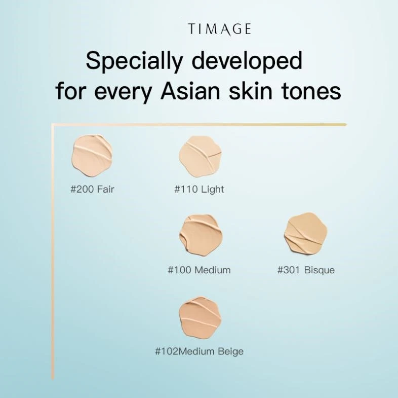 TIMAGE Caitang Native Skin Original Muscle Brightening Cushion Cream Foundation 20g Dry Skin Moisturizing Concealer Lightweight