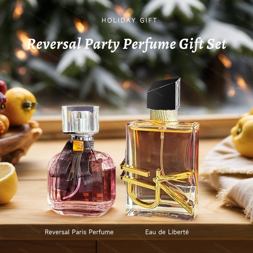 Perfume Gift Box Set 2X50Ml  Floral Scent Lasting Fragrance Pheromone Eau De Parfum High Quality Gift for Women Perfumes Spray