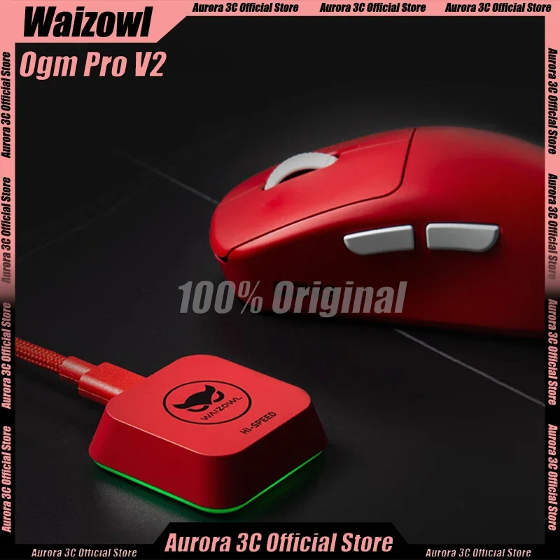 

Waizowl Ogm Pro V2 Gaming Mouse Lightweight 2.4g Wireless Bluetooth 3 Mode Paw3950 32000dpi 8k Nordic Gamer Mouse Office For Pc