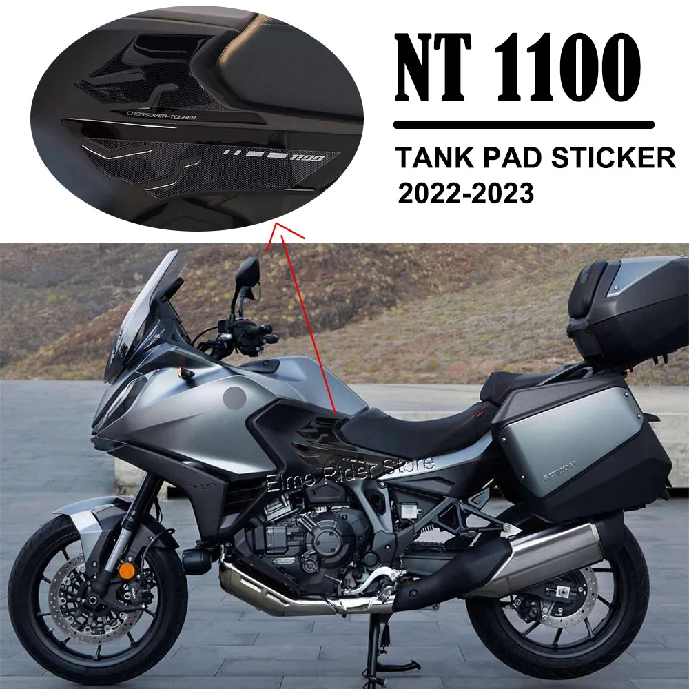 Tank Side Protections For HONDA NT1100 NT 1100 2022-2023 3D Resin Epoxy Sticker Anti Scratch Decal Non-slip Tank Pad Sticker