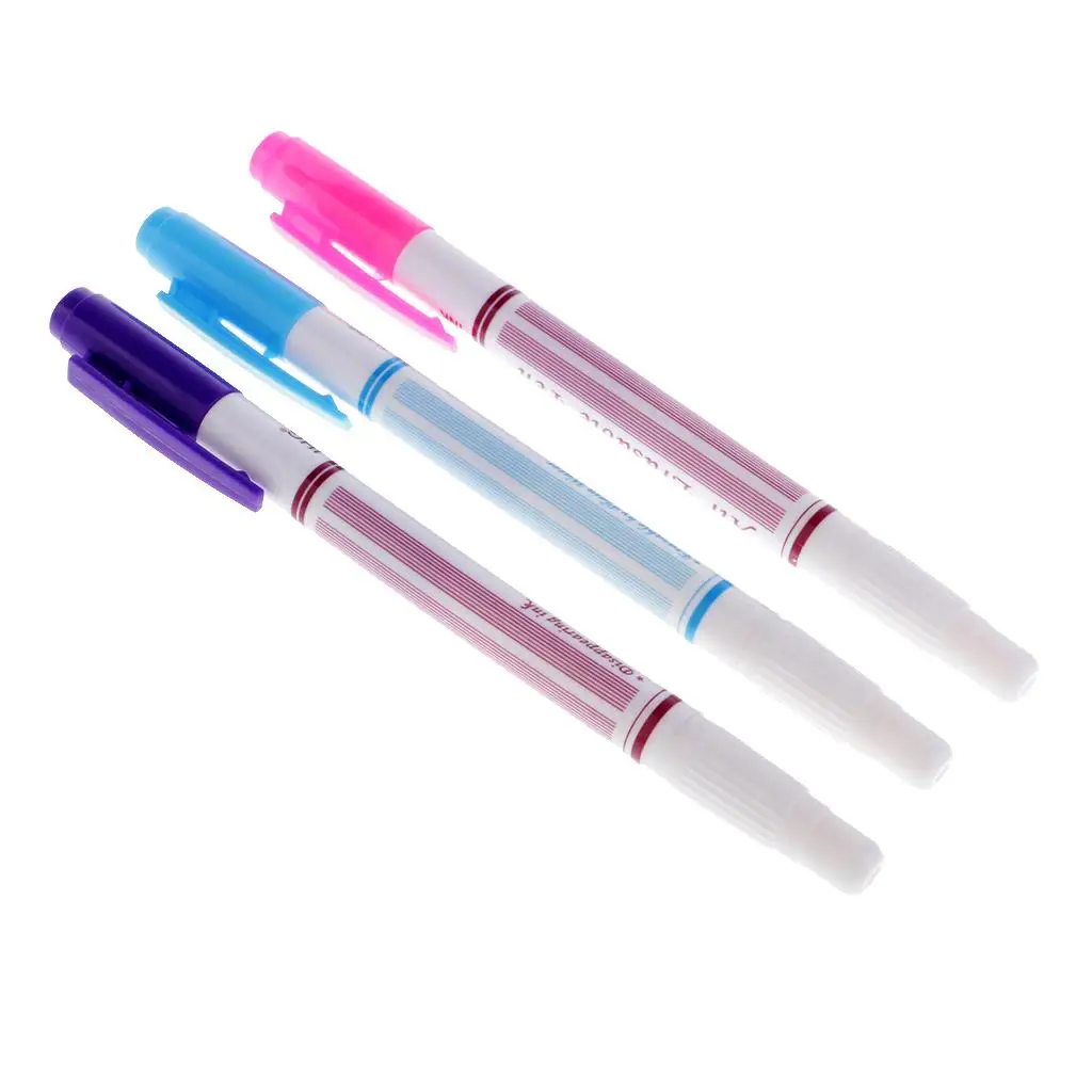 3pcs Fabric - Trick Markers / Marking Pens Water-soluble Double Head