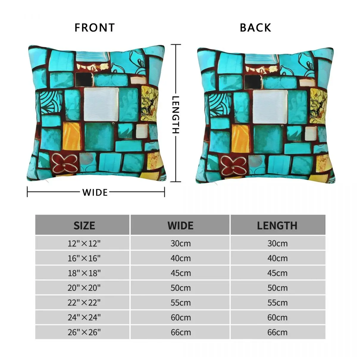 Antoni Gaudi Barcelona Mosaic Square Pillowcase Polyester Linen Velvet Pattern Zip Decorative Sofa Cushion Case 45x45