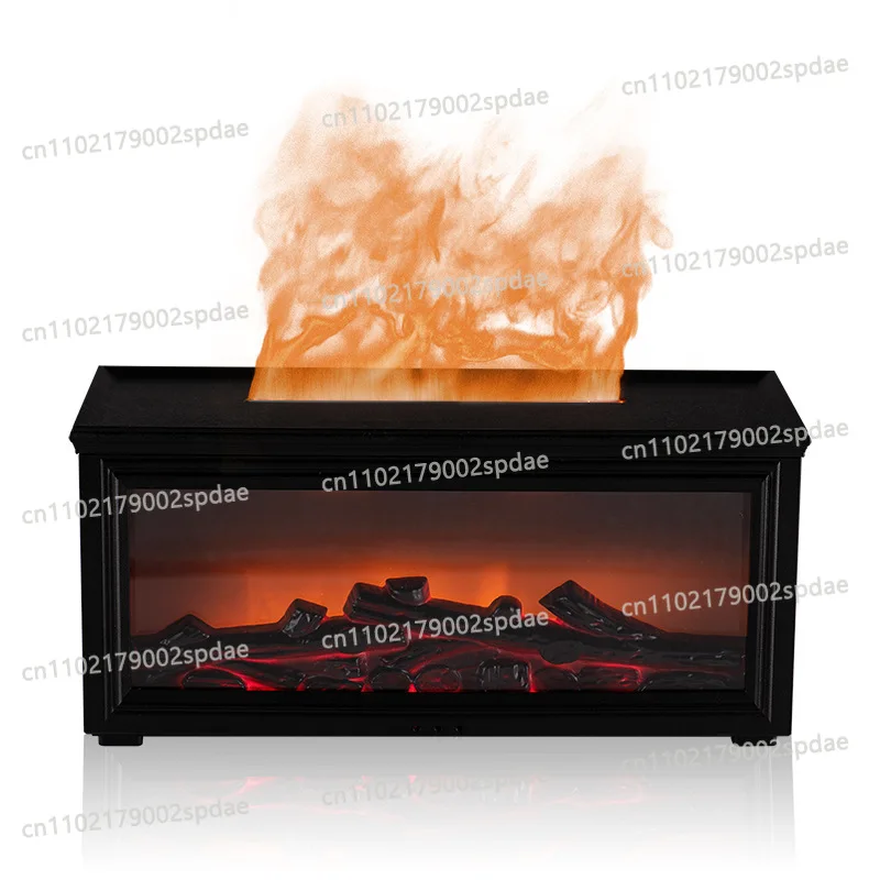 Vintage Fireplace Shape Automatic Spray Aroma Diffuser Essential Oil Fragrance Humidifier Desktop Home Scent Diffuser