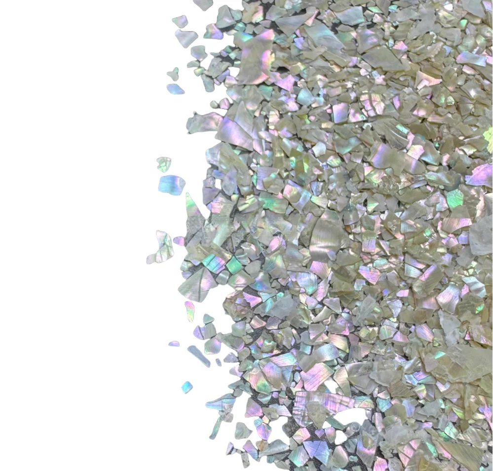 

Lacquer painting materials, lacquer materials, lacquer art, embroidery, colorful broken mother of pearl, white irregular