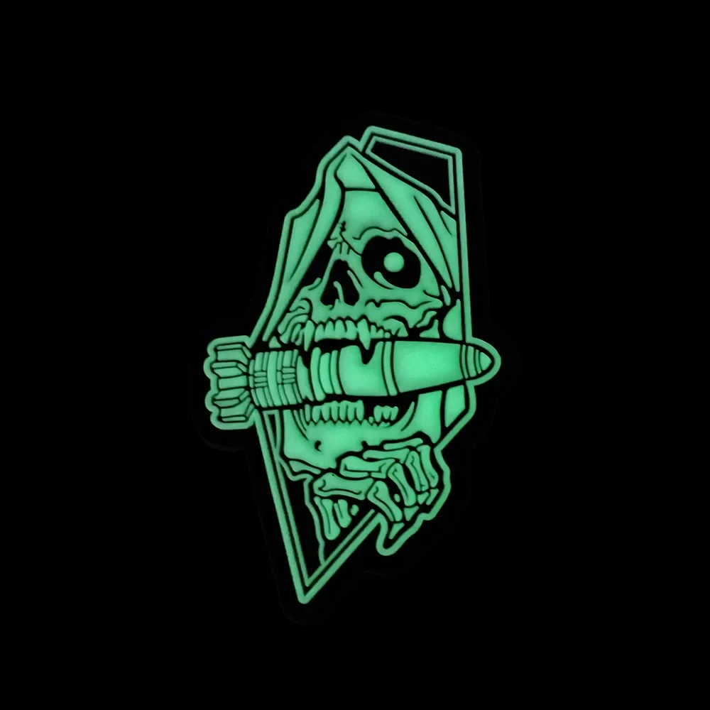 

Нашивки из ПВХ с рисунком черепа и ракеты в стиле аниме и Хэллоуина с искусственной резиной для тактического снаряжения