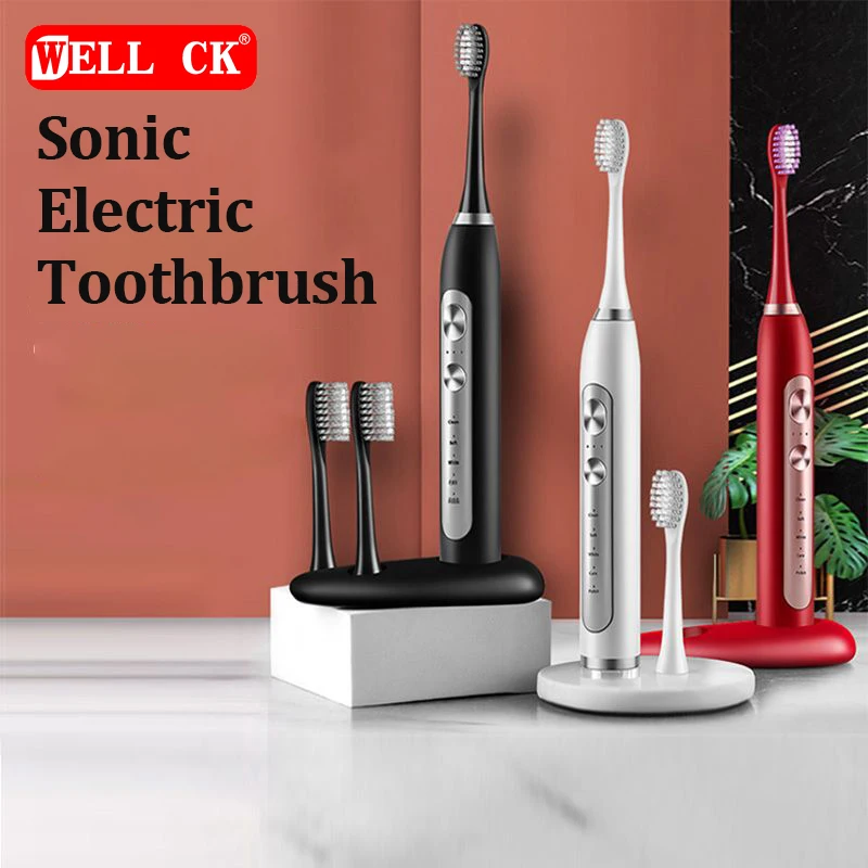 

Popular Ultrasonic Electric Toothbrush Induction Adult USB Rechargeable Vibrating Soft Bristles Waterproof Multi-gear Couple