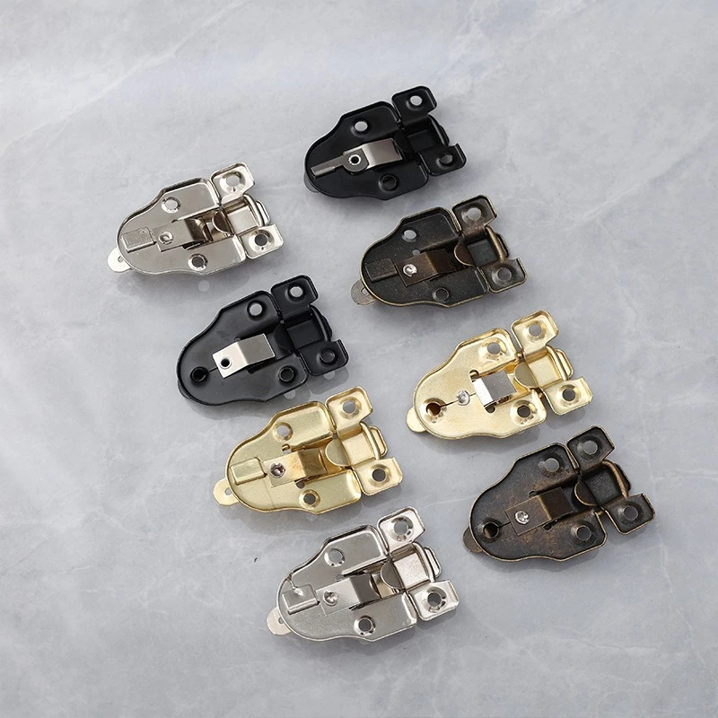 2pcs Vintage Practical Ornaments Wood Box Hasps Drawer Latches Decorative Suitcases Hasp Latch Buckle Clasp Furniture Hardware