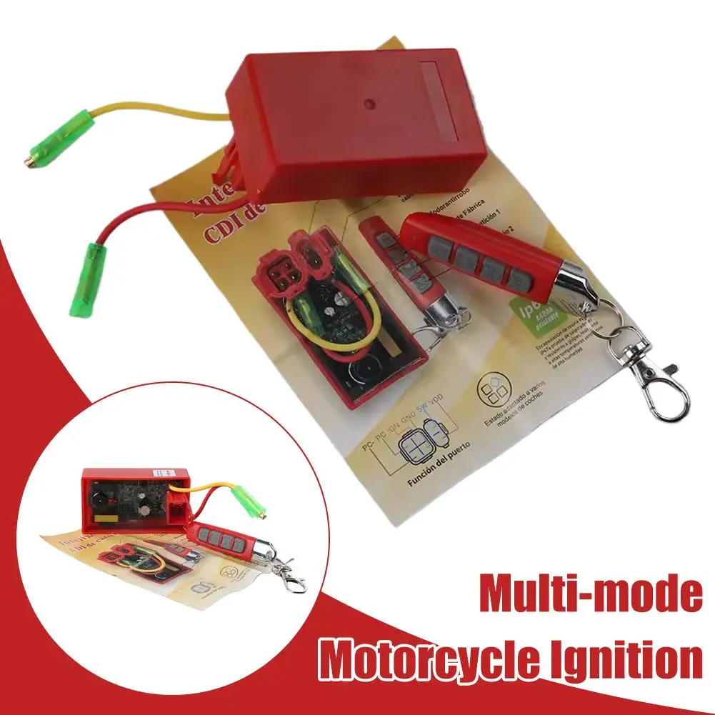 جديد مضاد للسرقة 4 دبوس CDI سباق الإشعال مع جهاز التحكم عن بعد ل AKT110S CD110 WY48Q-2 JET50 TC100 XY110-Q PHOWNIX50 V 250 Z0R5