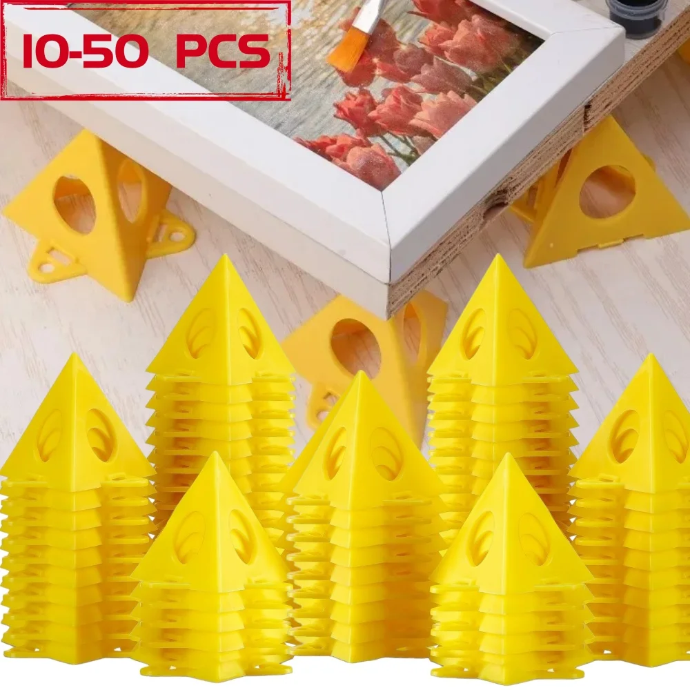 10-50Pcs Pyramid Stands Painter's Painting Stands,Mini Cone Paint Stands for Canvas and Door Risers Support