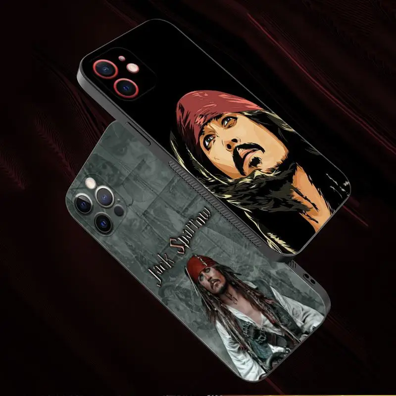 For iPhone 11 Case For iPhone 15 14 13 12 11 Pro Max 13 12 Mini XS Max XR X 7 8 Plus Disney Pirates Of The Caribbean Johnny Depp