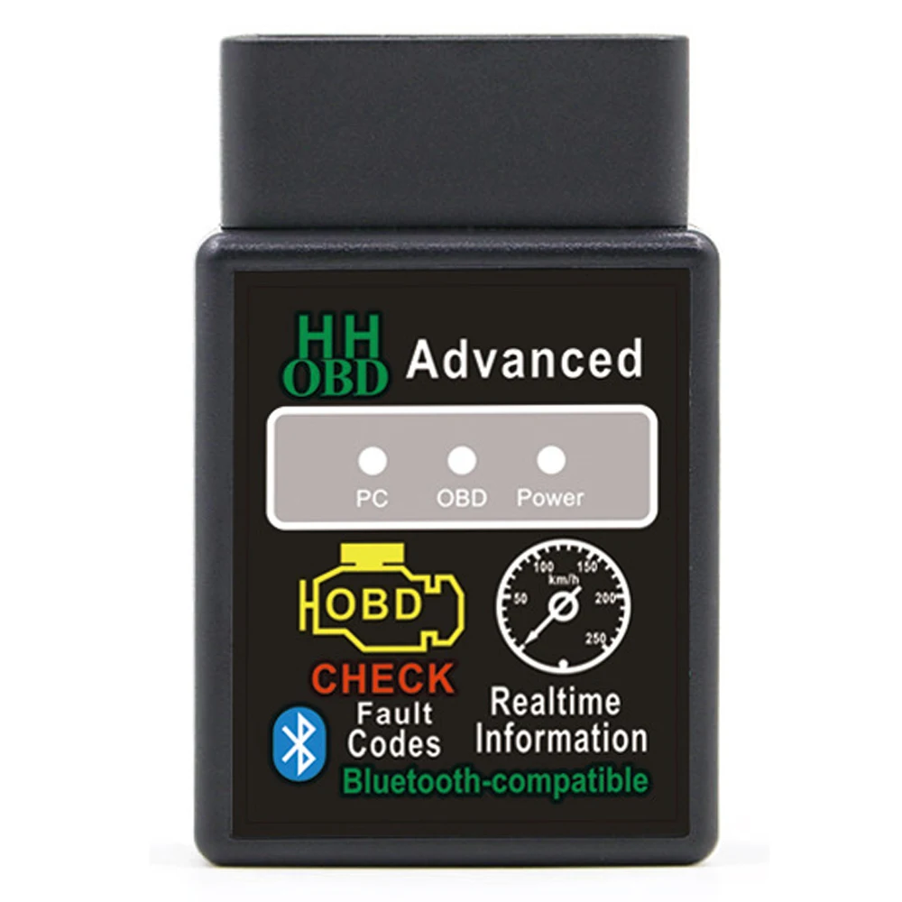 HH OBD ELM327 Bluetooth V1.5 Auto OBDII Code Reader For Android/Windows PIC18F25K80 OBD2 Diagnostic Tool Scanner For Torque