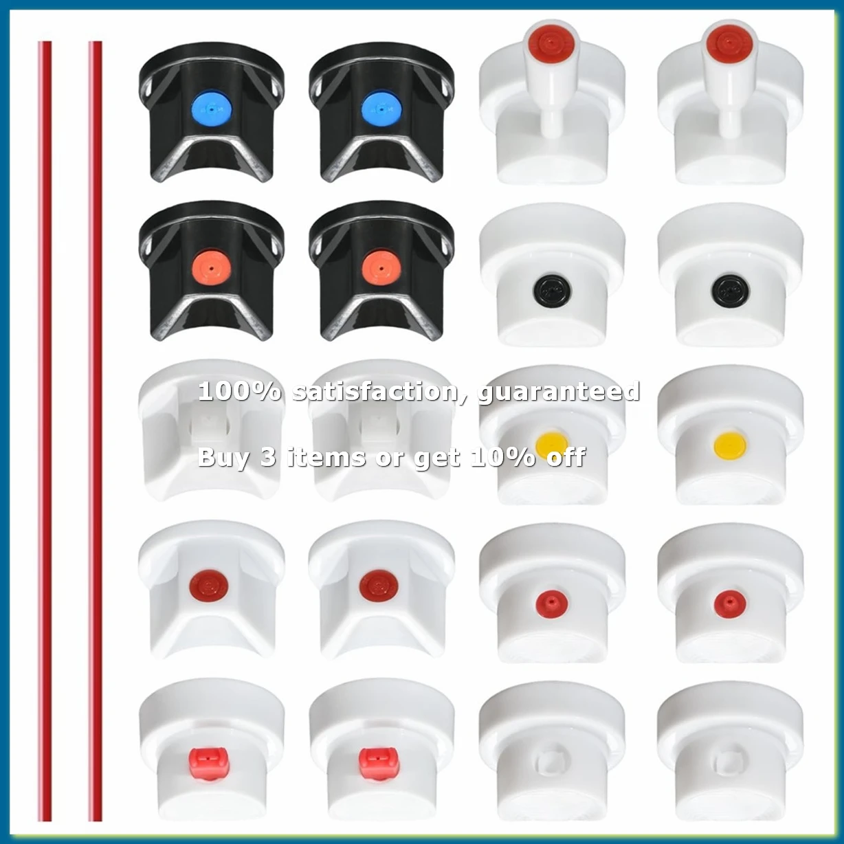 9Pack X(Universal Spraying Can Nozzle Kit for Montana/ - 20 Assorted Caps & Tips - Graffiti, Auto Repair, DIY Projects)