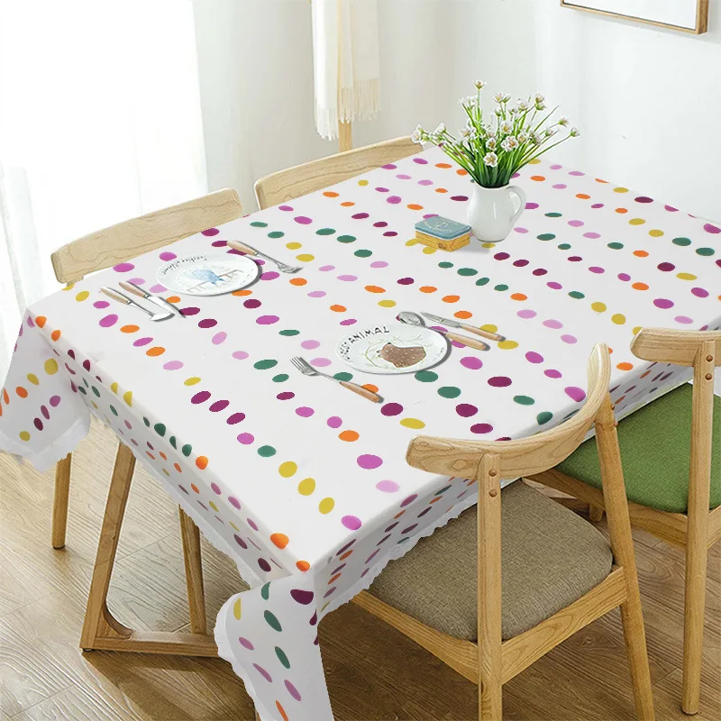 

2024 Casual Tablecloth Elastic Printed household tablecloth Table Cover Rectangular Table Cloth