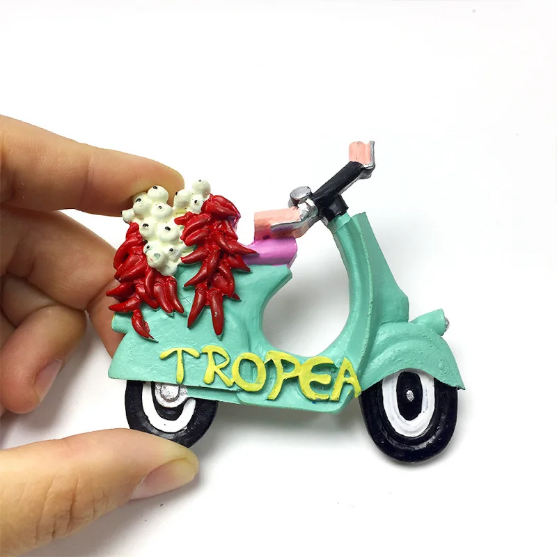 

Italy Tropea Unique Creative Chili Electric Car Magnetic Fridge Sticker High-Value Home Decoration