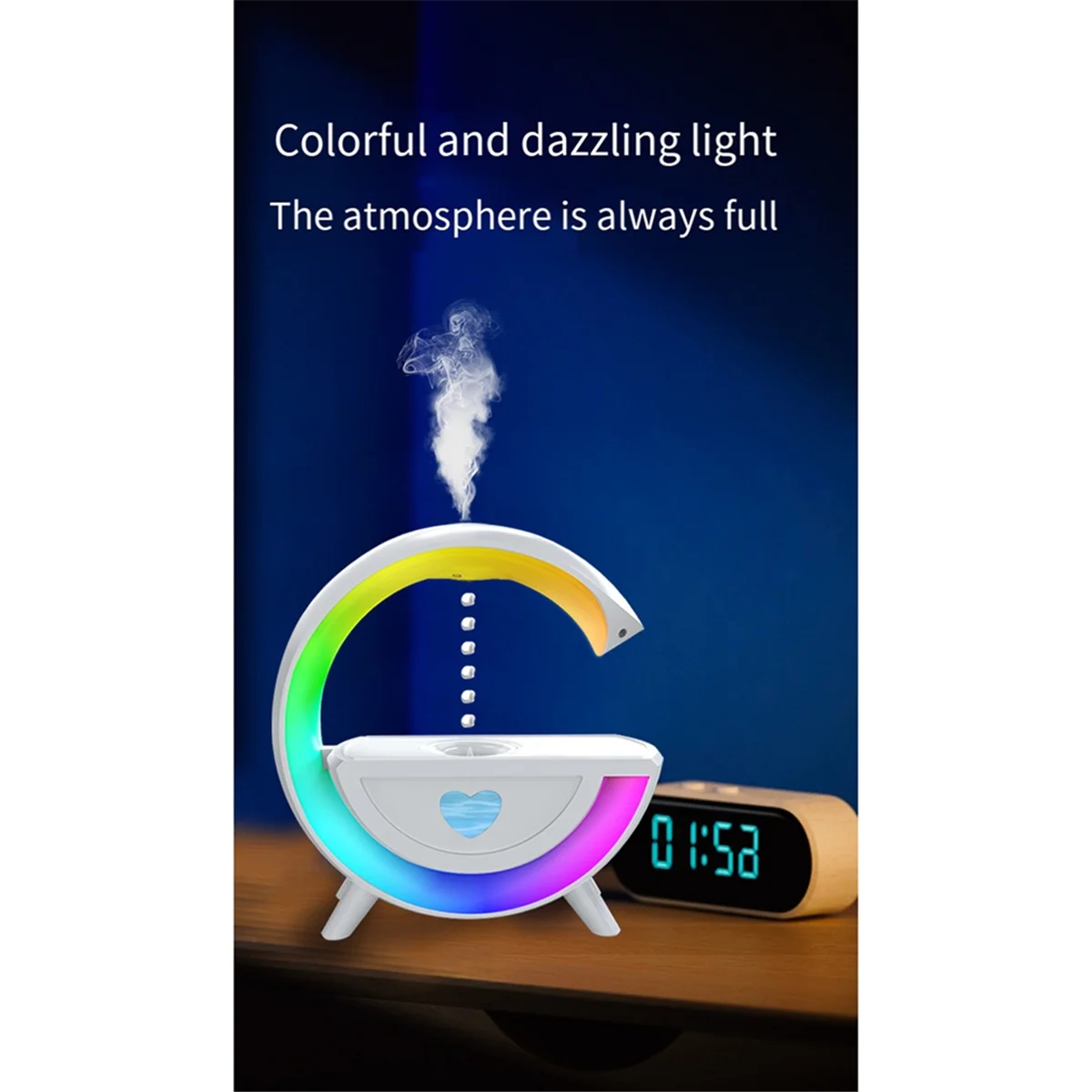 popular Anti-Gravity Air Humidifier 350ml with Bluetooth 5.0 Speaker RGB for Home Office Humidifier