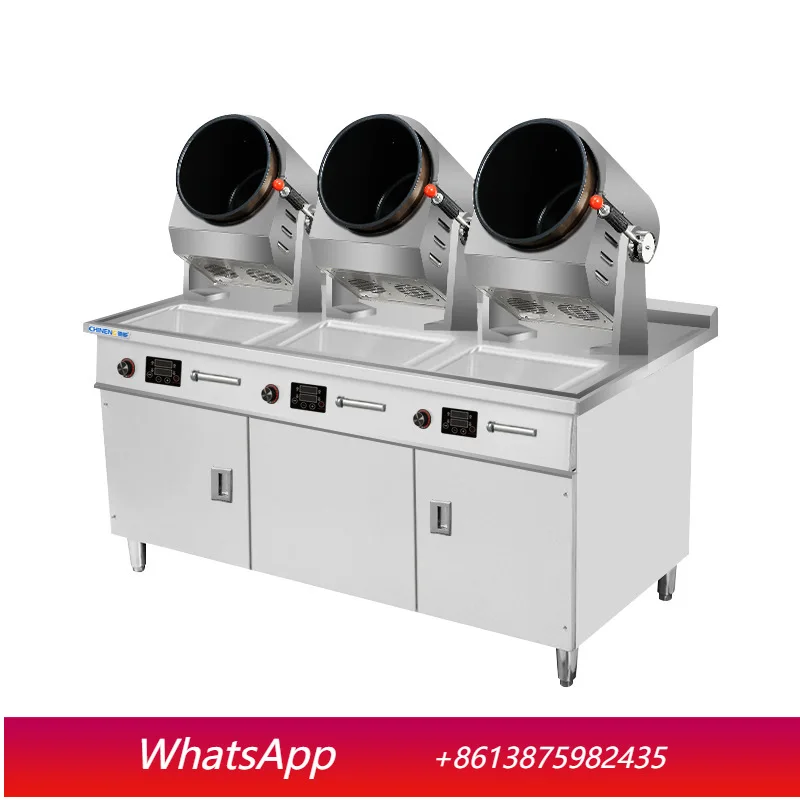 CX commercial cooking machine three-head automatic cooking machine intelligent drum cabinet combination