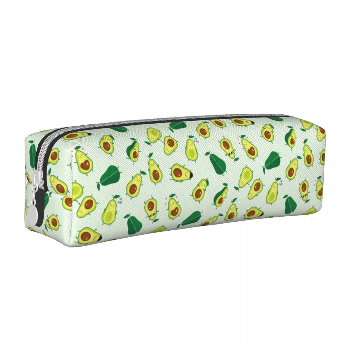 Cute Green Abacate Pencil Cases, Abacate Lover Pencilcases, Pen Box, Kids Big Capacity Bag, Estudantes Escola Zipper Papelaria, Bonito