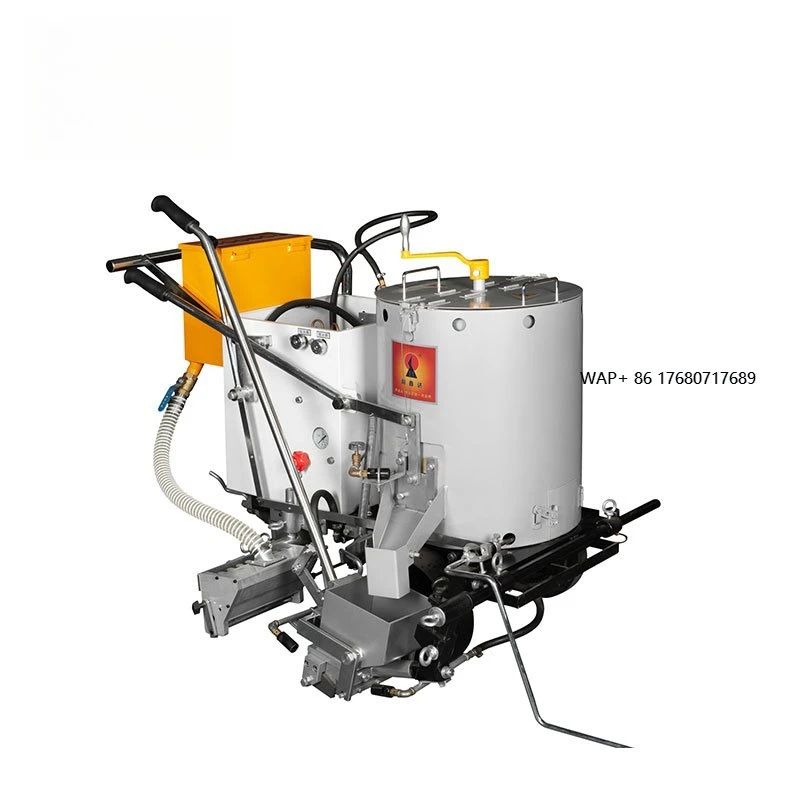 Precise One-Piece Forming Marking Bucket Hand Push Thermoplastic Road Line Hot Melt Applied Upgrade Road Marking Machine