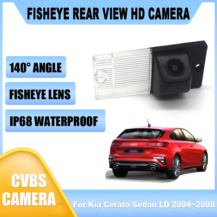 1080x720 Fisheye Rückansicht Auto Rückfahr zubehör Kit Fahrzeug kamera für Kia Cerato Limousine ld