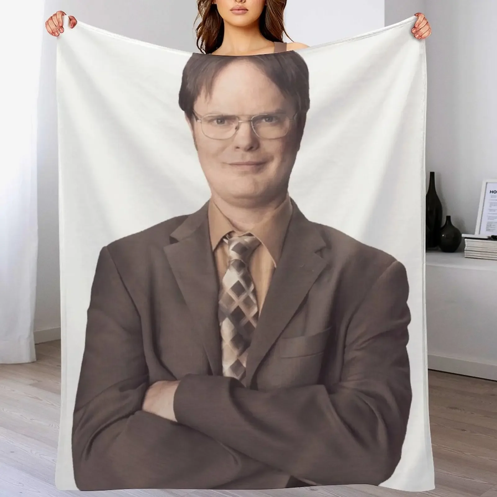 Dwight Schrute The Office 1 Throw Blanket decorative Hair Bed Fashionable Soft Plaid Blankets