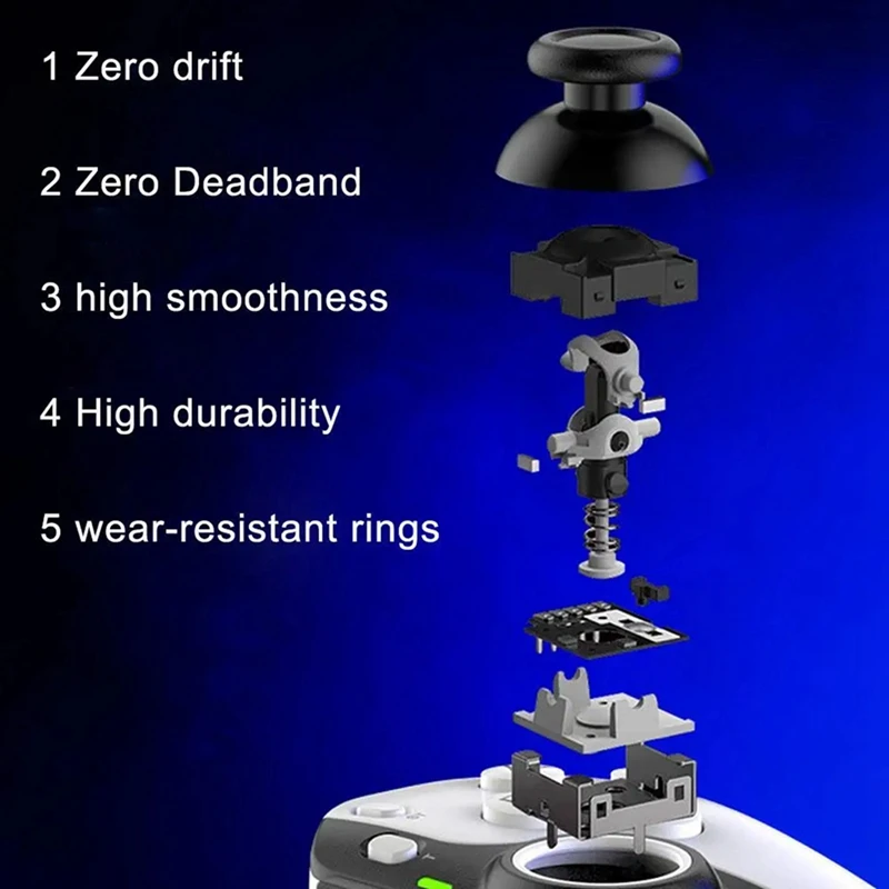 AED5-D9 Stretch Grip For Cell Phone Wireless Bluetooth PC Tablet For Switch/PS3/PS4 Dual Hall Somatosensory Gamepad