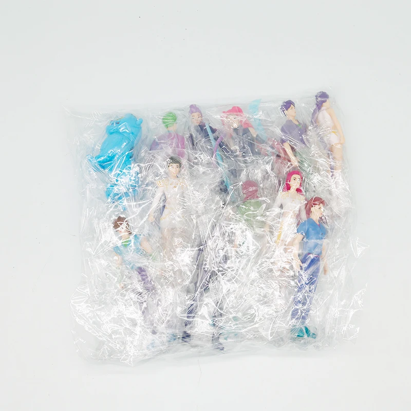 12 قطعة/المجموعة Kpop شيطان الصيادين عمل الشكل لعبة Derpys النمر رومي ميرا زوي كس تمثال دمية لمحبي هدية #3