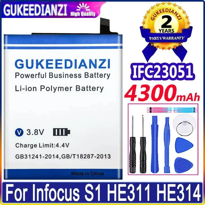 

Long Lasting For Infocus S1 HE311 HE314 Mobile Phone Battery 4300Mah Reliable Power Supply IFC23051