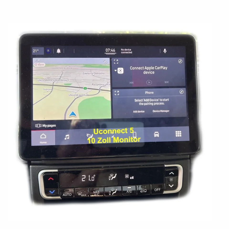 CAM-Ducato 2020 Front / Rear View Car Parking Guidelines Video Interface for Fiat 500e Ducato3 Jeep Compass 2021 uconnect