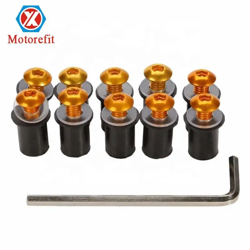 Motorcycle universal Modification 5mm Windshield Surround Screw 10 PCS Set