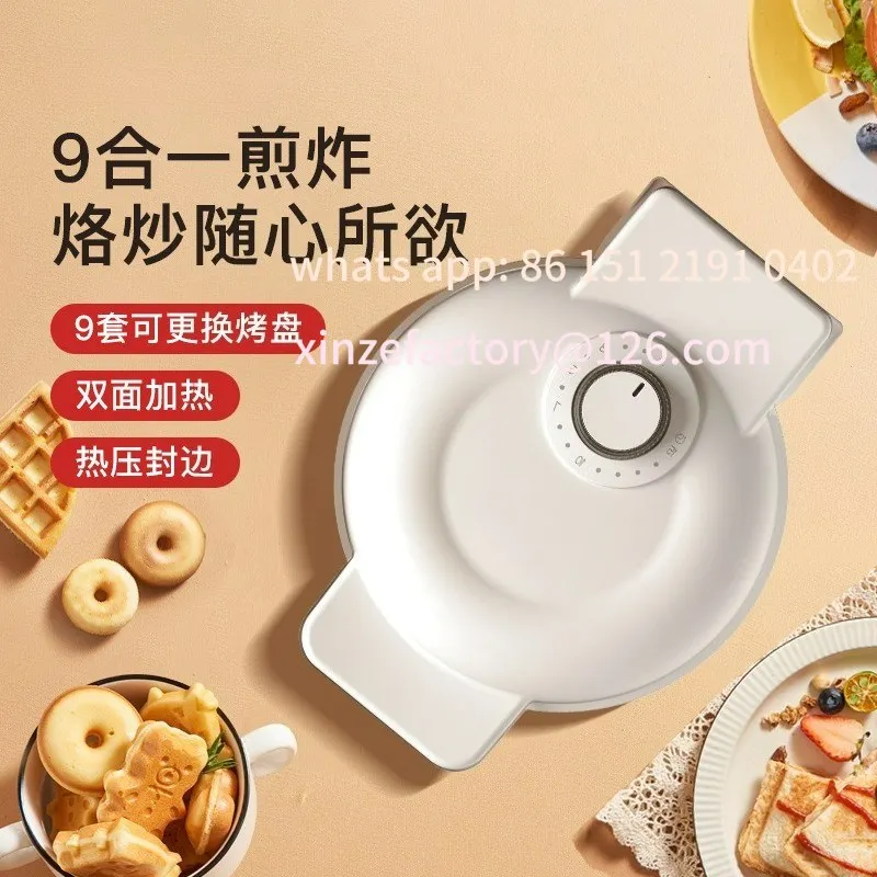 

Customizable Multifunctional Electric Baking Pan Household Timed Temperature Control Waffle Egg Waffle Breakfast Machine